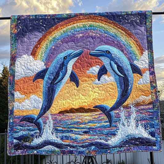 Dolphin Rainbow WT1010023CL Quilt