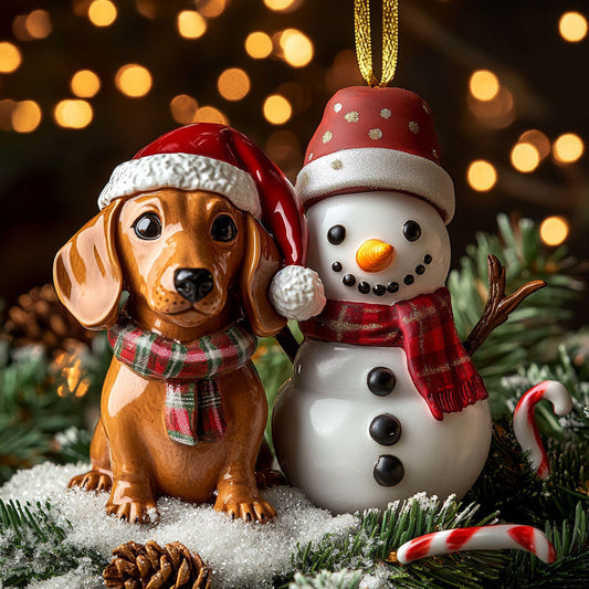 Christmas Dachshund Magic WN1510018CL Christmas Ornament