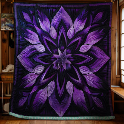 Purple Starlit Blossoms WN1309043CL Quilt