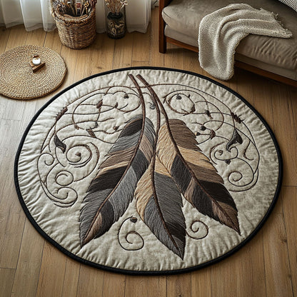 Feather Native WP1403037CL Quilted Round Mat