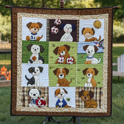 Cuddly Dog Friends WN1010076CL Quilt