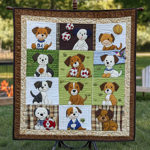 Cuddly Dog Friends WN1010076CL Quilt