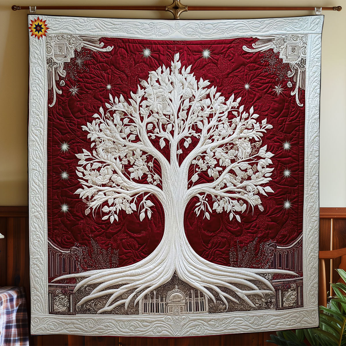 White Tree Of Life WY1612029CL Quilt