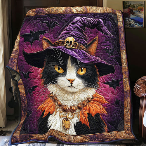 Witch Cat Portrait WY0202093CL Quilt