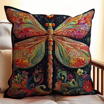 Colorful Dragonfly WY0912079CL Quilt Pillow Case