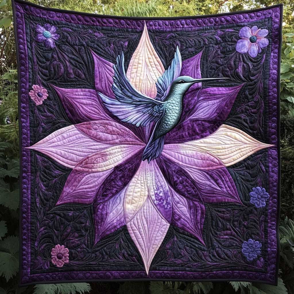 Hummingbird Petals WN2709062CL Quilt