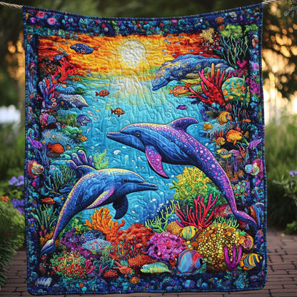 Dolphin Sea Fish WT1501008CL Quilt
