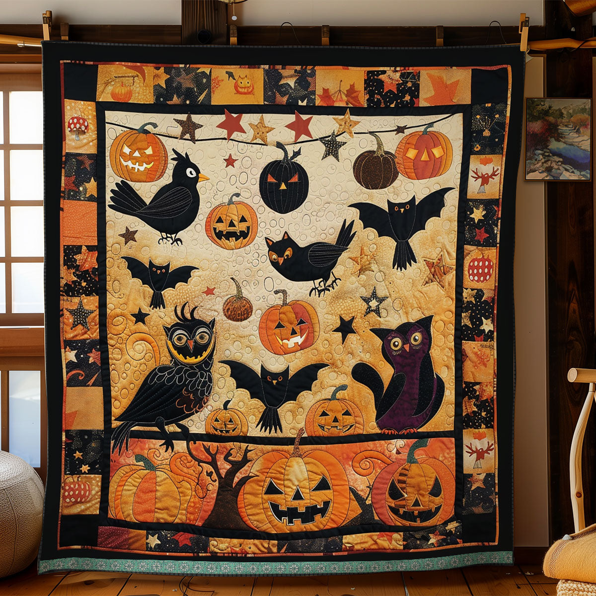 Halloween Spooks WN1309067CL Quilt