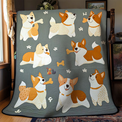 Happy Corgi WN2910053CL Quilt