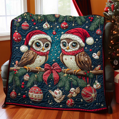 Christmas Night Couple Owl WY1311027CL Quilt