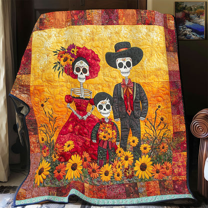 Family Skull Day Of The Dead WX1312018CL Quilt