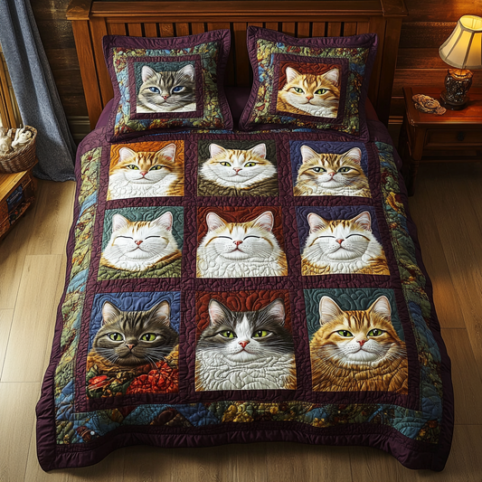 Portrait Cat WY1001069CL Duvet Cover Set