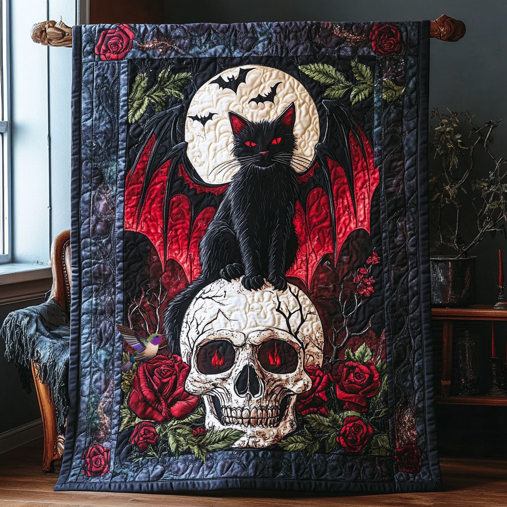 Skull Cat WX2610023CL Quilt