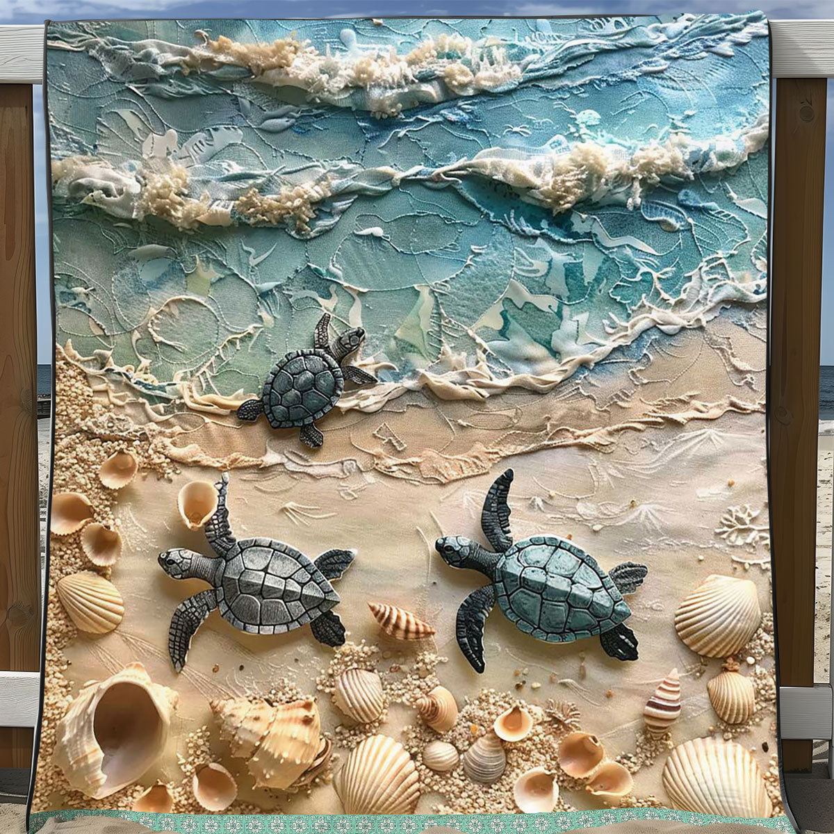 Sea Turtle WJ1109019CL Quilt