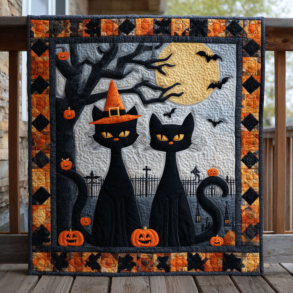 Halloween Cat CW2608042CL Quilt