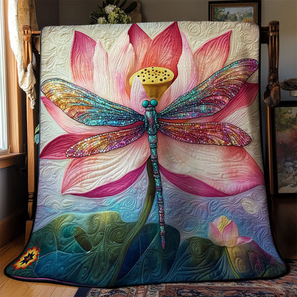 Lotus Dragonfly WY1112012CL Quilt