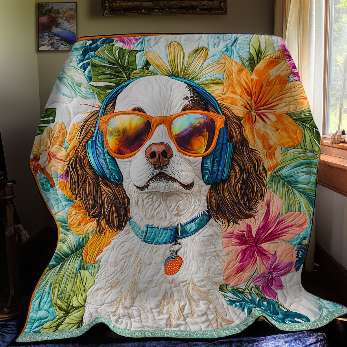 Cocker Spaniel Funny WX1112016CL Quilt