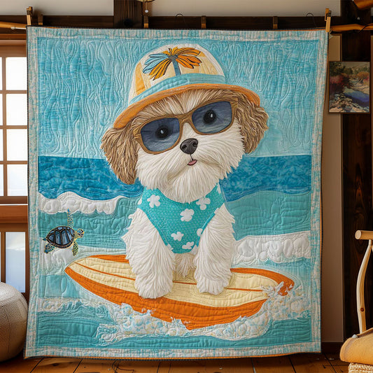 Shih Tzu On The Waves WN0811026CL Quilt