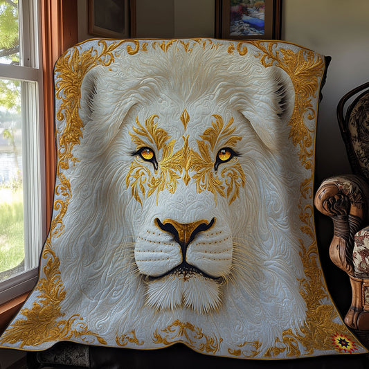 Gold White Lion WY1811047CL Quilt
