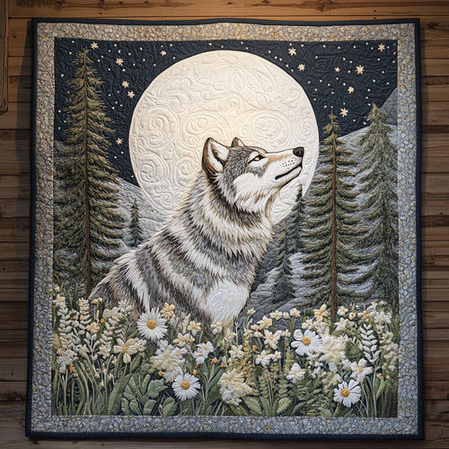 Moonlit Howling Wolf CW2209067CL Quilt