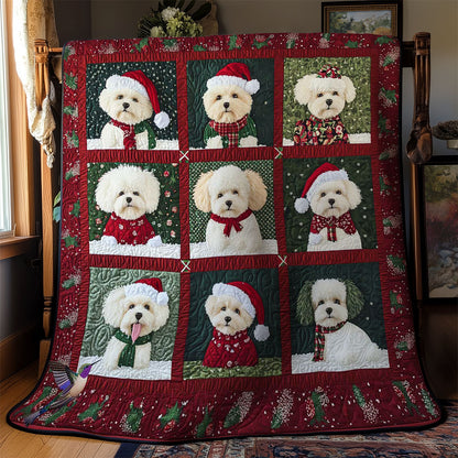 Merry Bichon Frise WN0512015CL Quilt