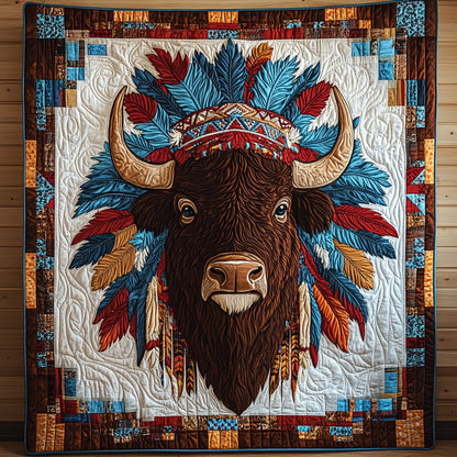 Bison Native American CW2404025CL Quilt