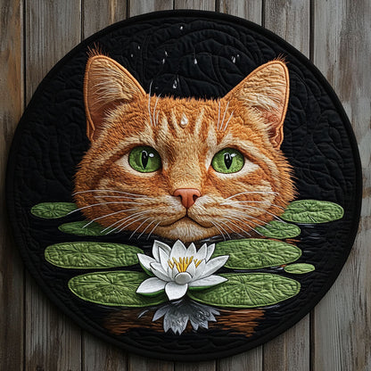 Orange Cat CP1205006CL Quilted Round Mat