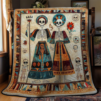 Day Of The Dead Tribal Spirits WN2610033CL Quilt