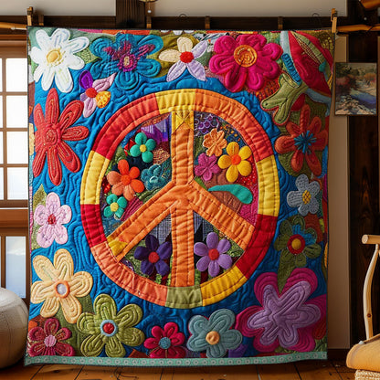 Trippy Hippie Sign WJ3009016CL Quilt
