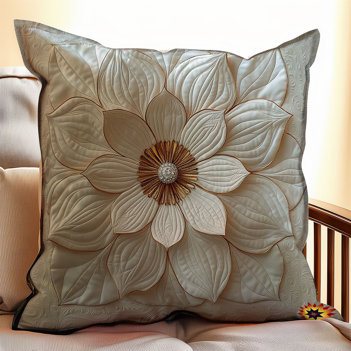 White Flower WY0312113CL Quilt Pillow Case