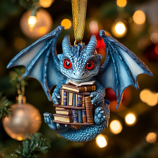 Dragon Bookish Christmas WN2411021CL Christmas Ornament