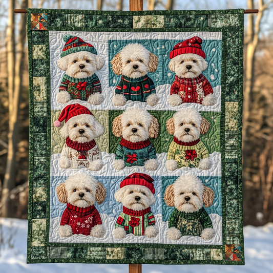 Bichons Ugly Sweaters WG0410006CL Quilt