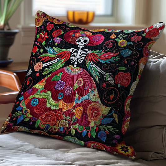 Hippie Skeleton WY2212013CL Quilt Pillow Case