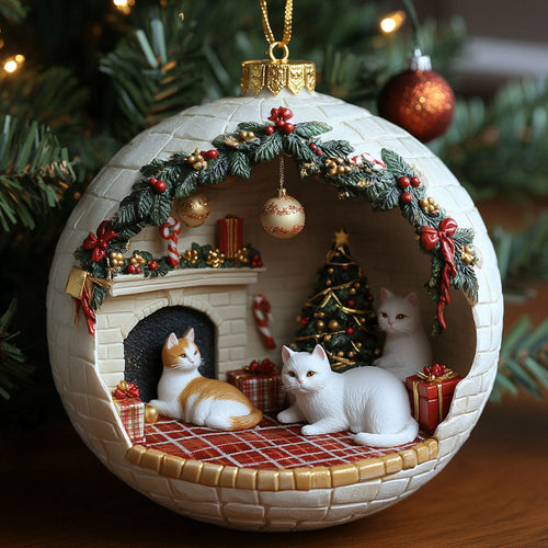 Purrfect Christmas CP1610005CL Christmas Ornament