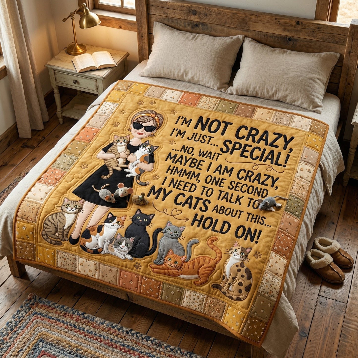 Crazy Cat Lady XR0604002CL Quilt