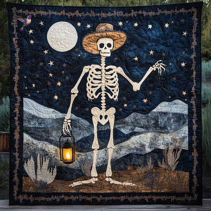 Moonlit Skeleton Cowboy WN0411036CL Quilt