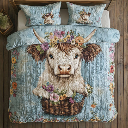 Cow Wildflowers WT2702032CL Duvet Cover Set