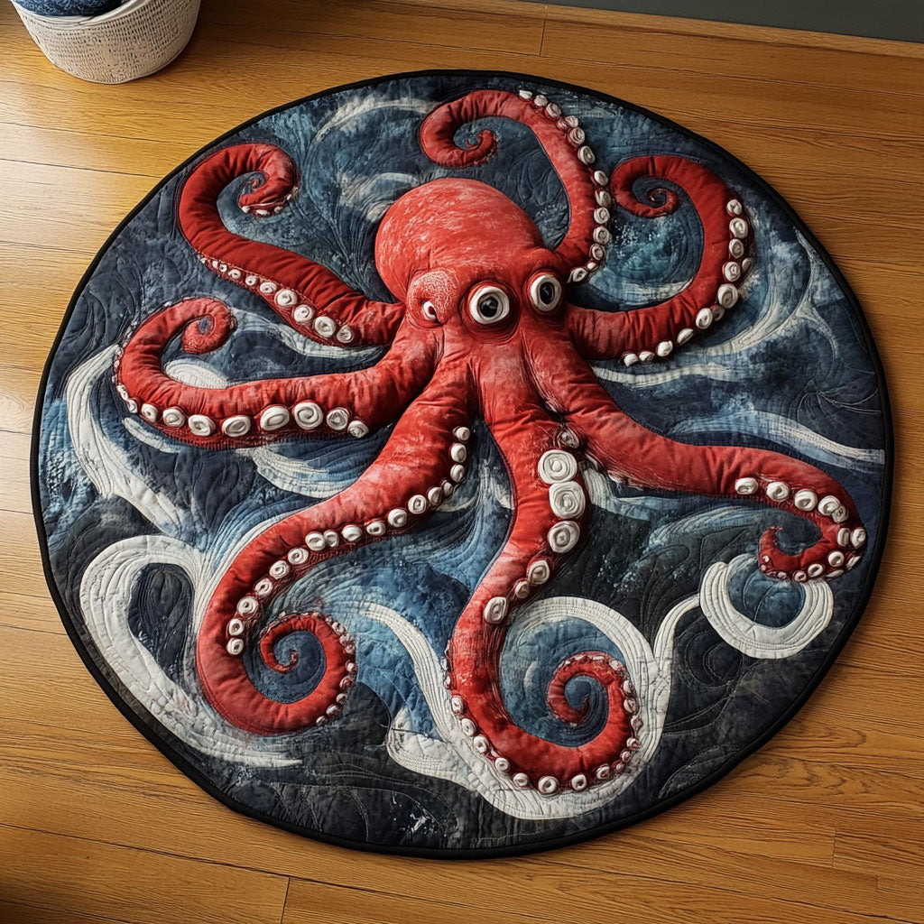 Red Octopus CP2404026CL Quilted Round Mat