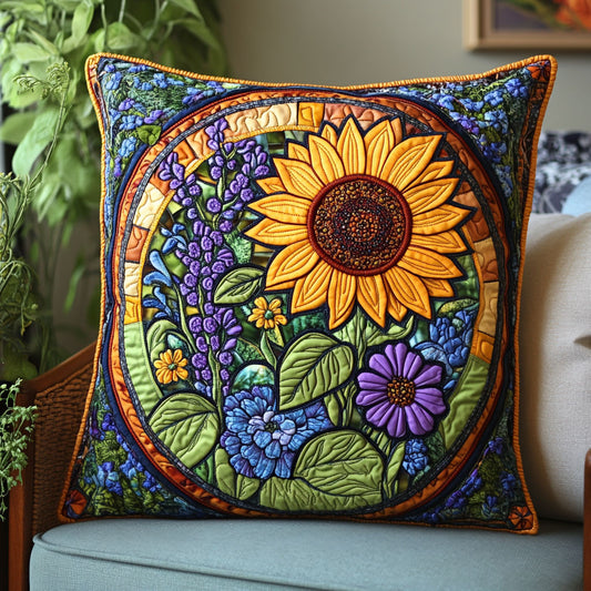 Yellow Sunflowers WT1403047CL Quilt Pillow Case