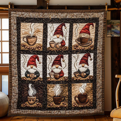 Gnome Espresso Vibes WN2612005CL Quilt