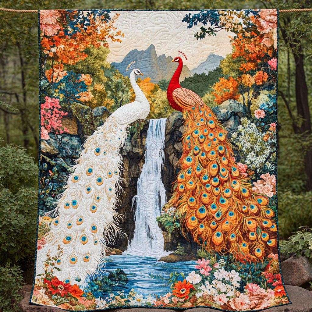 Peacock Flower WT2101010CL Quilt