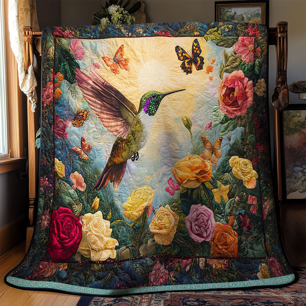Hummingbird Flower WT2402041CL Quilt