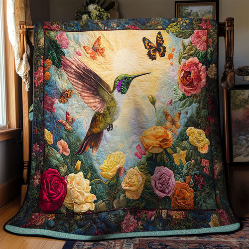 Hummingbird Flower WT2402041CL Quilt