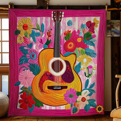 Flower Guitar WY0312057CL Quilt