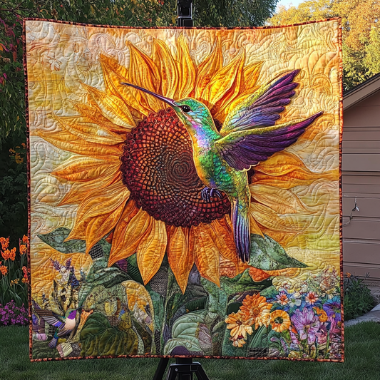 Hummingbird Flower Bliss WN0310043CL Quilt
