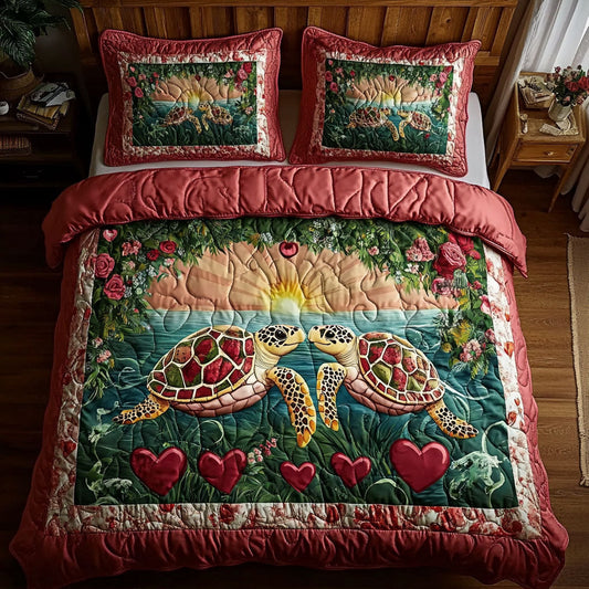 Valentine Of Couple Turtle WY1701017CL Duvet Cover Set