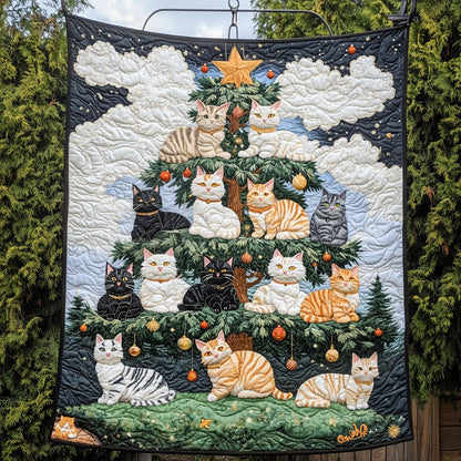 Christmas Cat  WU1410016CL Quilt