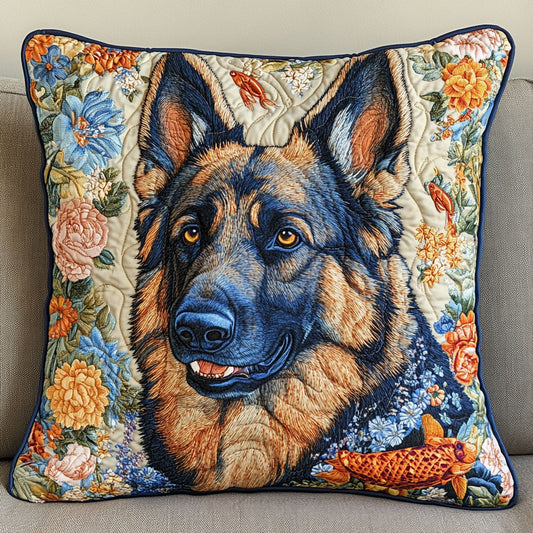 German Shepherd WT1403017CL Quilt Pillow Case