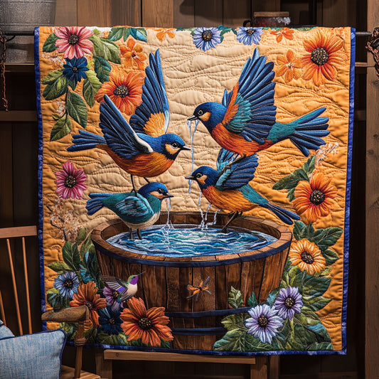 Blue Birds WX0211001CL Quilt