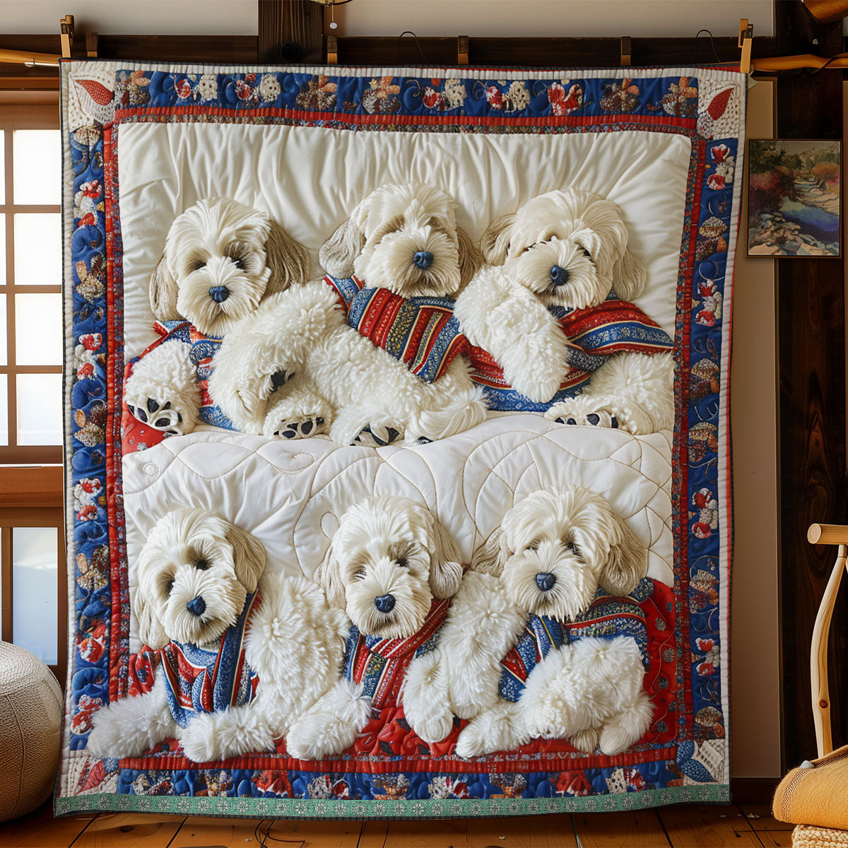 Bichon Frise Warmth WN1909075CL Quilt